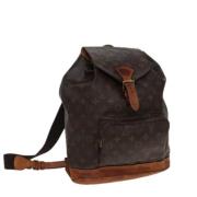 Pre-owned Canvas backpacks Louis Vuitton Vintage , Brown , Dames