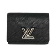 Pre-owned Leather wallets Louis Vuitton Vintage , Black , Dames