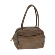 Pre-owned Leather handbags Loewe Pre-owned , Brown , Dames