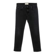 Slim-Fit 5-Pocket Zwarte Jeans Jeanerica , Black , Heren