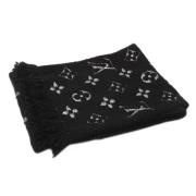 Pre-owned Canvas scarves Louis Vuitton Vintage , Black , Dames