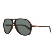 Bruine Aviator Zonnebril Guess , Brown , Heren