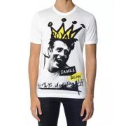 Grafisch Katoenen T-shirt met Korte Mouwen Dolce & Gabbana , White , H...