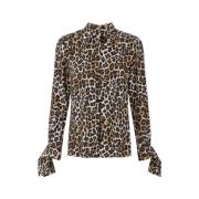 Bruine Blouse Elegante Stijl Elisabetta Franchi , Brown , Dames