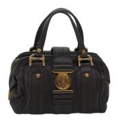 Pre-owned Leather handbags Gucci Vintage , Black , Dames