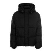 Monogram Puffer Jacket Daily Paper , Black , Heren