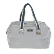 Pre-owned Canvas travel-bags Gucci Vintage , Gray , Dames