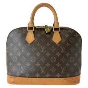 Pre-owned Canvas handbags Louis Vuitton Vintage , Brown , Dames