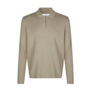 Klassieke Polo Zip Sweater Eco-Vriendelijke Viscose Samsøe Samsøe , Be...