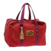 Pre-owned Canvas travel-bags Louis Vuitton Vintage , Red , Dames