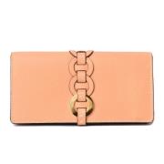 Pre-owned Leather wallets Chloé Pre-owned , Pink , Dames