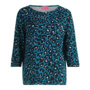 Bloemen Sweatshirt met U-Boot Halslijn Betty Barclay , Blue , Dames