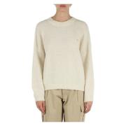 Alpaca Bouclè Sweater Sun68 , Beige , Dames