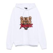 Beerprint Hoodie Dsquared2 , White , Heren