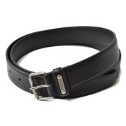 Pre-owned Leather belts Yves Saint Laurent Vintage , Black , Heren