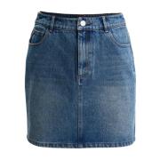 Denim Rok Wakakuu Icons , Blue , Dames