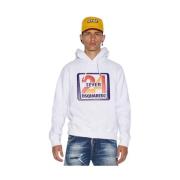 Stijlvolle Sweatshirt Collectie Dsquared2 , White , Heren