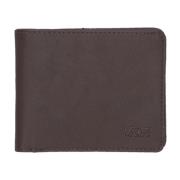 Donkerbruine Bifold Portemonnee met Ritssluiting Vans , Brown , Heren