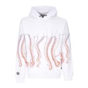 Gradient Hoodie Wit Lange Mouw Octopus , White , Heren