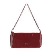 Love Bird Diamond Cut Rode Tas Pinko , Red , Dames