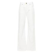 Witte Katoenen Stier Jeans Pinko , White , Dames