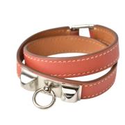 Pre-owned Leather bracelets Hermès Vintage , Brown , Dames