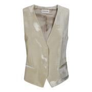 Stijlvolle Gilet Cases voor Vrouwen P.a.r.o.s.h. , Beige , Dames