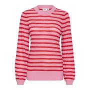 Glitter Pullover Trui Pink Frosting Saint Tropez , Red , Dames