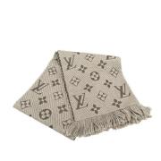 Pre-owned Canvas scarves Louis Vuitton Vintage , Gray , Dames