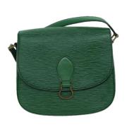 Pre-owned Leather louis-vuitton-bags Louis Vuitton Vintage , Green , D...