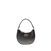 Hobo Moon Tas met Strass Twinset , Black , Dames