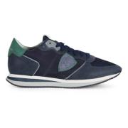 Leren en stoffen sneakers Trpx Philippe Model , Blue , Heren