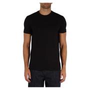 Stretch Viscose Essential T-shirt Emporio Armani , Black , Heren