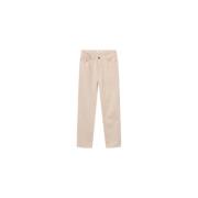 Slim-fit Trousers Knowledge Cotton Apparel , Beige , Heren