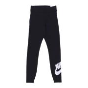 Klassieke High-rise Zwart/Wit Leggings Nike , Black , Dames