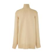 Lichtgele Coltrui Sweater Jil Sander , Beige , Dames