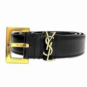 Pre-owned Leather belts Yves Saint Laurent Vintage , Black , Heren