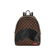 Transparante rugzak met voorvak met rits Sprayground , Brown , Unisex