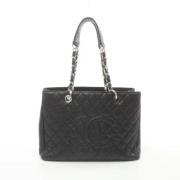 Pre-owned Leather chanel-bags Chanel Vintage , Black , Dames