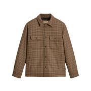 Gerecyclede Wollen Jas Woolrich , Beige , Heren