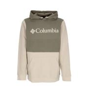 Colorblock Hoodie met Kangoeroezak Columbia , Beige , Heren