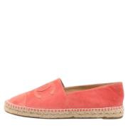 Pre-owned Suede flats Chanel Vintage , Pink , Dames