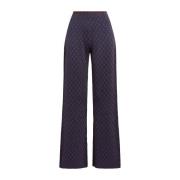 Pois Jacquard Broek Maliparmi , Blue , Dames