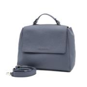 Zachte Mirtillo Leren Tas Orciani , Blue , Dames