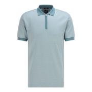 Ritssluiting Polo Shirt - Tailored Collection Hugo Boss , Blue , Heren