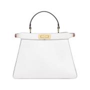 Medium Peekaboo I See U Tas Fendi , White , Dames