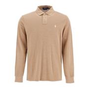 Klassieke Katoenen Poloshirt Polo Ralph Lauren , Brown , Heren