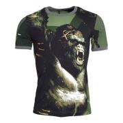 Groen Dierenprint T-shirt Dolce & Gabbana , Green , Dames