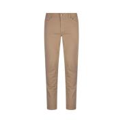 Bruine Slim Fit Denim Jeans Ermenegildo Zegna , Brown , Heren