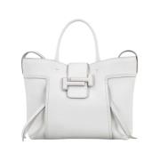 Double T Shopper - Wit Tod's , White , Dames